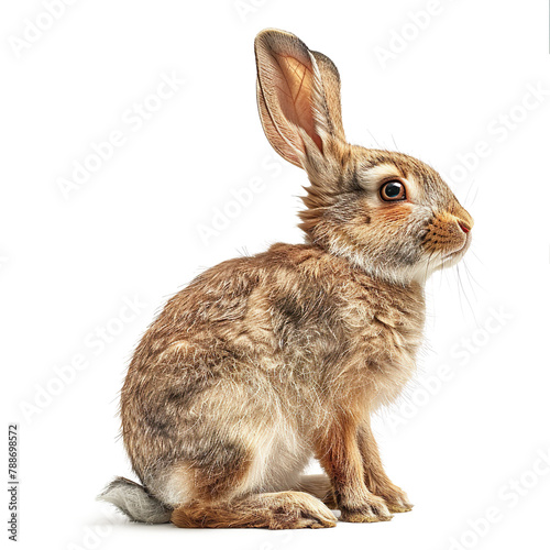 Charming Teddy Rabbit isolated on a transparent background 
