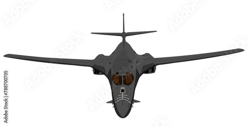 B-1 Bomber Supersonic Vector Drawing