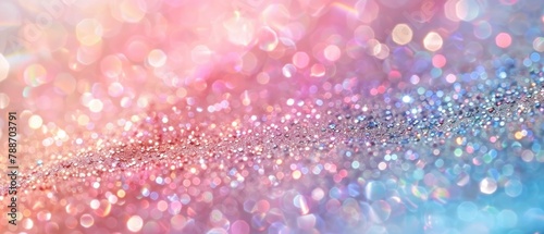 blue and pink pastel colour gradiant pattern sparkling glitter background