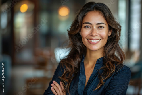 Radiant Young Businesswoman With Confident Smile