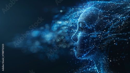 Futuristic AI Mind Streams Generative AI