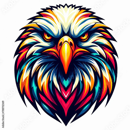 Wallpaper Mural Colorful bird head illustration Torontodigital.ca