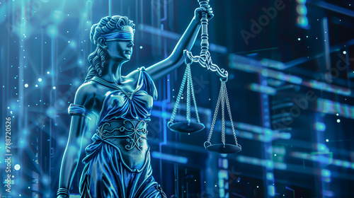 Promoting transparency in AIdriven criminal justic Lady Of Justice A background that speaks to technology