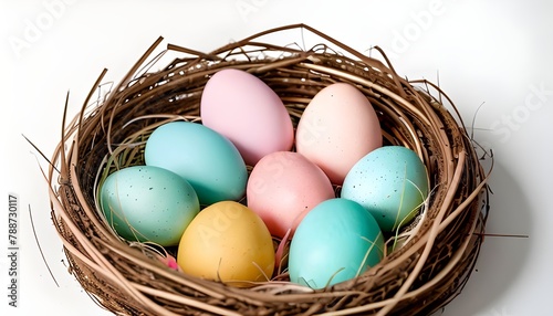 Easter Egg, Cute: Whimsical Springtime Delight, Hand Edited Generative AI