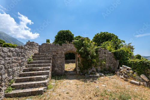Ruins of fortress in Stary Grad , Bar, Montenegro.