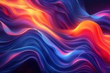 Vibrant Wavy Abstract Background in Pink and Blue Tones