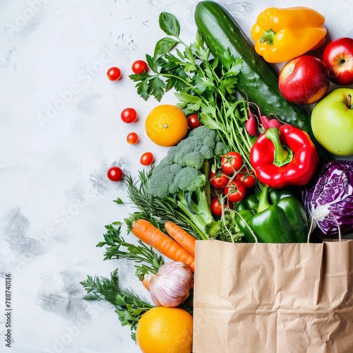 Nourishing Choices: Vegan & Vegetarian Delights in Paper Bag - Promoting Clean Eating