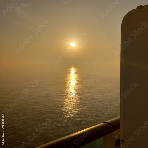 sunset over the sea