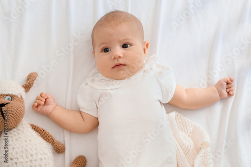Little cute baby with toy l...