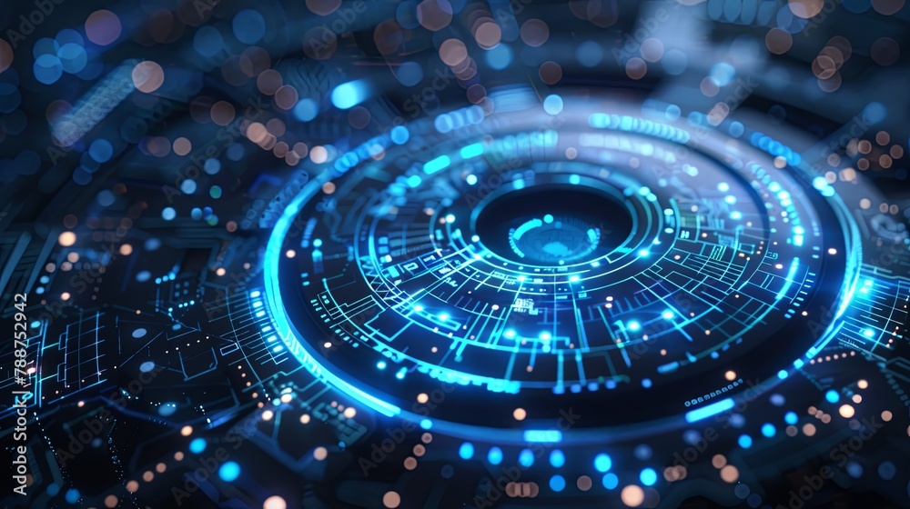 Cyber Core: Advanced Futuristic Digital Interface Design