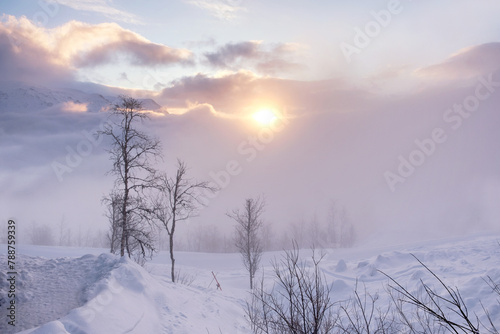 Sunrise over Hemsedal, Norway