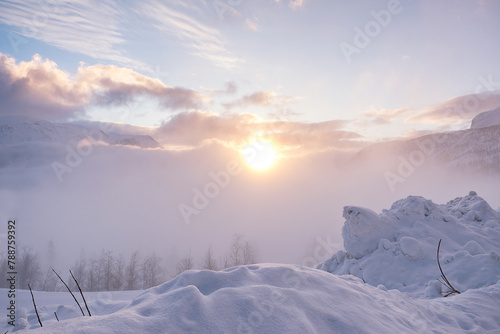 Sunrise over Hemsedal, Norway