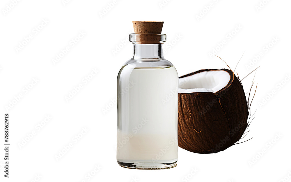 Coconut Oil Transparent Bottle