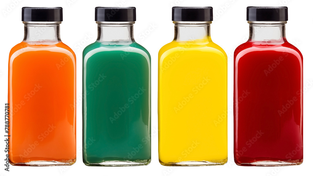 Vegan Healthy Juice bottles PNG of natural vegetable or fruit juices isolated on a white and transparent background - Healthy vegetabales Drinks Advertising Concept Vegan Healthy Juice bottles PNG of natural vegetable or fruit juices isolated on a white and transparent background - Healthy vegetabales Drinks Advertising Concept