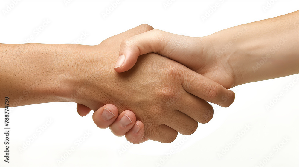 Close-Up of a Firm Handshake Between Two People. Close-Up of a Firm Handshake Between Two People.