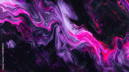 Abstract cosmic marble texture in pink and purple hues