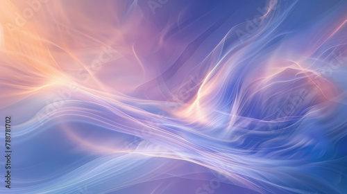 Abstract fluid art background with blue and pink hues