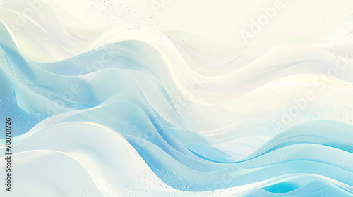 Abstract blue and white wave background