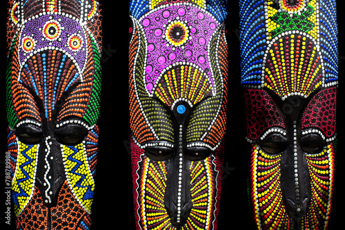 Handcraft masks made in Colombia