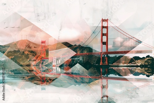 Eco Echo: Golden Gate Bridge and Renewable Energy Fusion