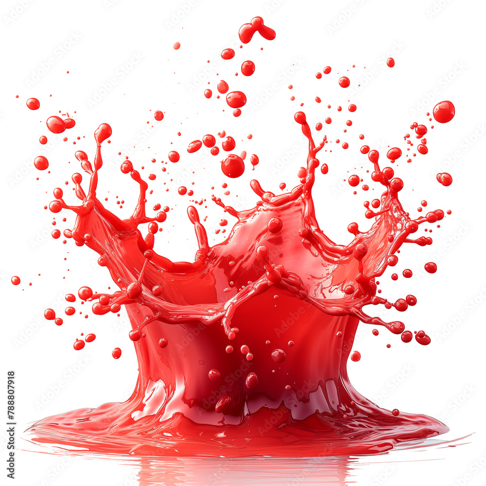 Ketchup Splash Falling Ketchup Drop on Transparent Background PNG