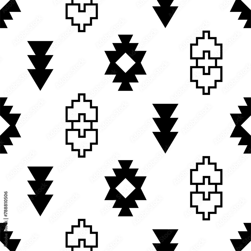 Southwest Aztec Patterns. Seamless Elegance for Interior Design Southwest Aztec Patterns. Seamless Elegance for Interior Design
