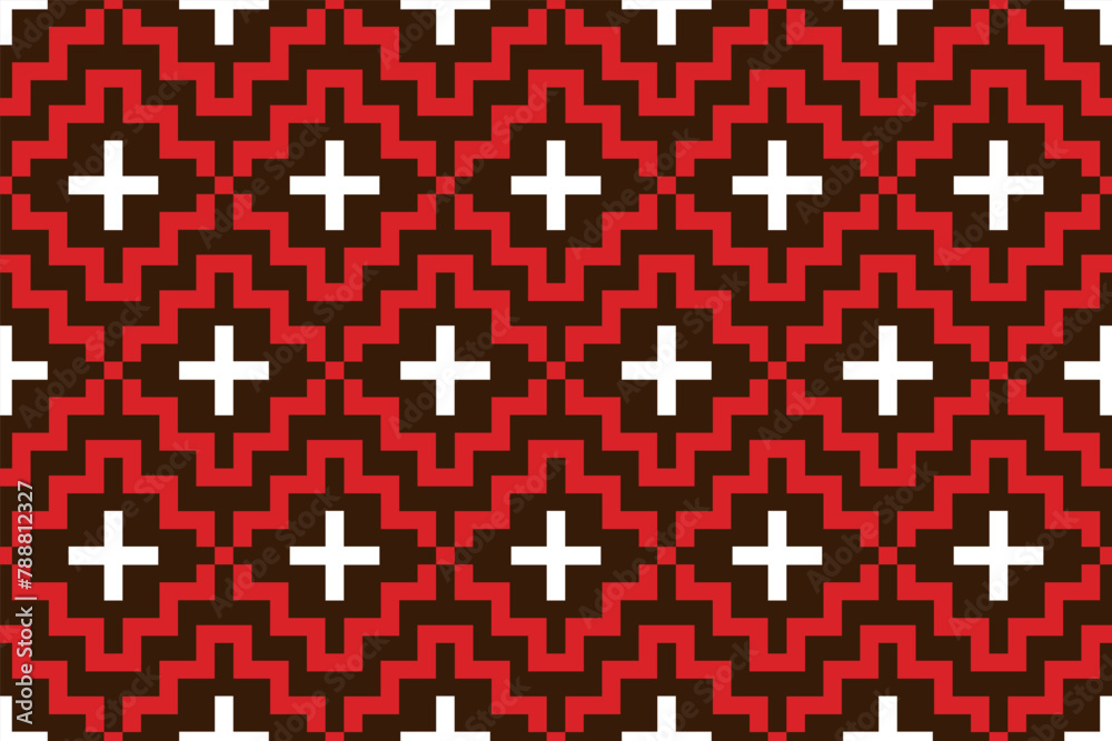 Fototapeta premium Southwest Aztec Patterns. Seamless Elegance for Interior Design
