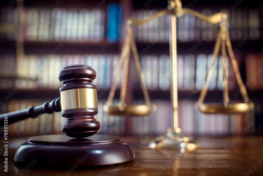 gavel and scales of justice on an old wooden table, symbolizing the law and court system gavel and scales of justice on an old wooden table, symbolizing the law and court system