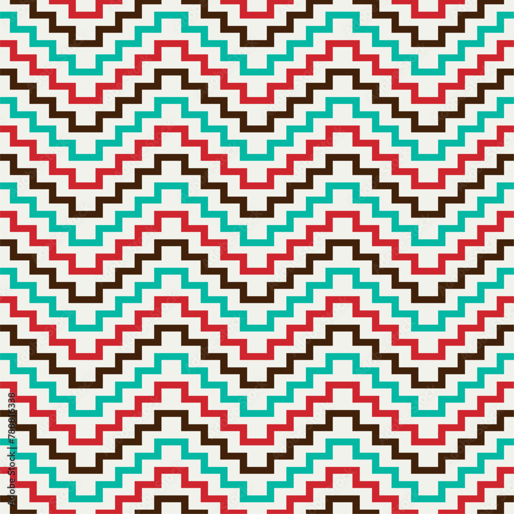 Fototapeta premium Southwest Aztec Patterns. Seamless Elegance for Interior Design