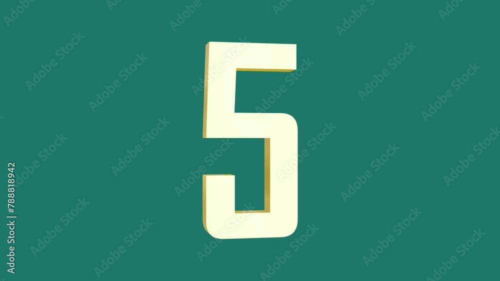 3d animation with gold metallic numbers spinning and rotating, countdown from ten to one 3d animation with gold metallic numbers spinning and rotating, countdown from ten to one