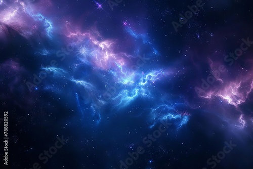 mysterious deep space background with nebula and stars astronomical wallpaper photo