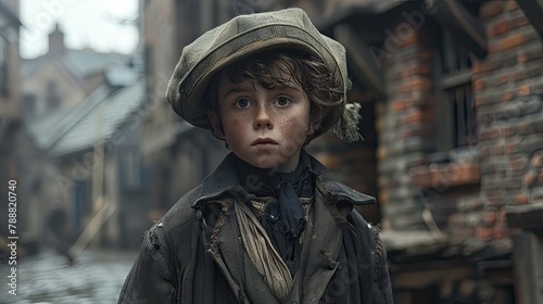 In 1789 a charming five year old chimney sweep toiled through tough days in the bustling streets embodying the spirit of a spirited eighteenth century street urchin