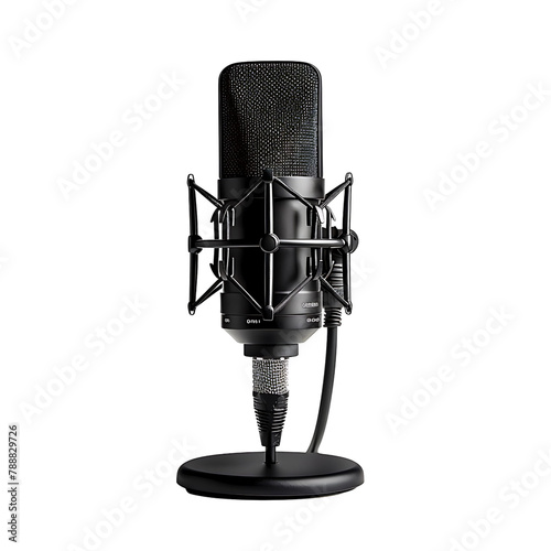 Podcast mic on transparent Background photo
