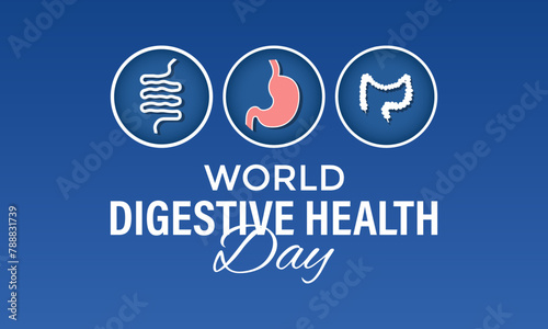World Digestive Health Day design vector. May 29. Stomach health Awareness Campaign Template. Banner poster, flyer and background design.
