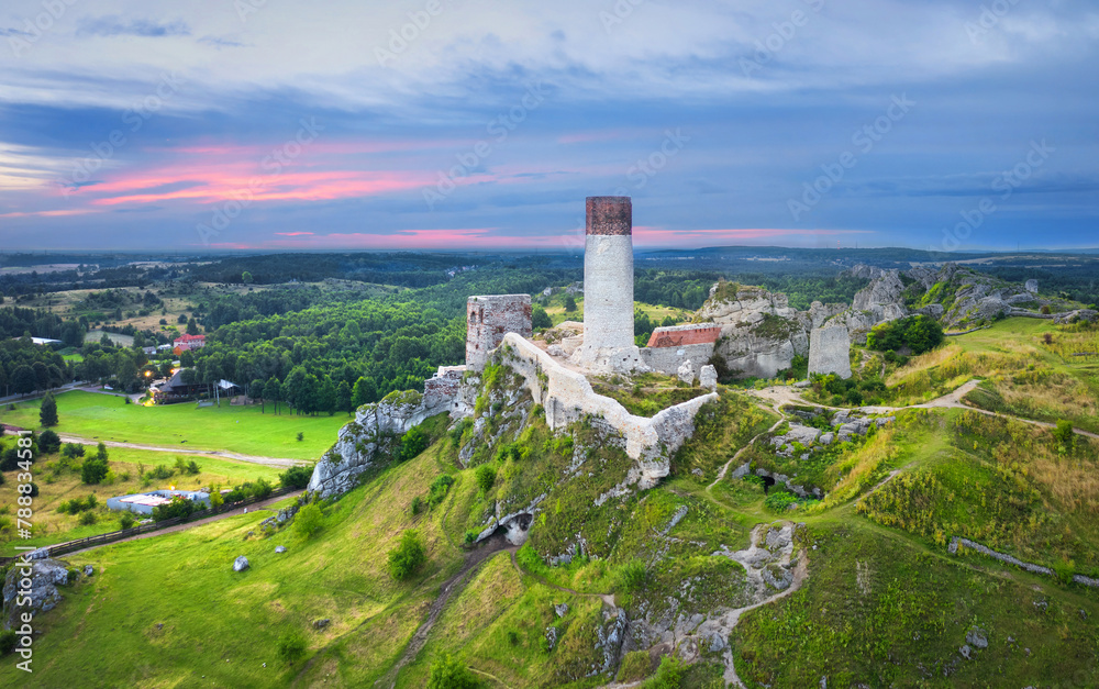 Ruins of castle in Olsztyn, Poland