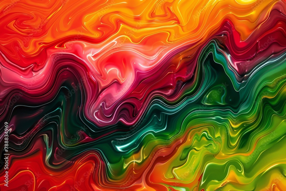 Spectrum swirl. Abstract waves in colorful motion