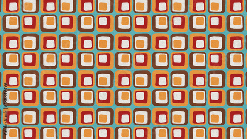 retro pop geometric abstract seamless pattern, vector graphic resources, 16:9 widescreen wallpaper / backdrop,	
