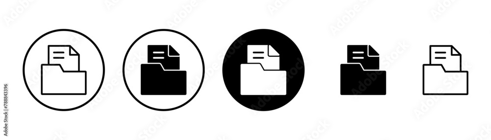 Folder Icon vector isolated on white background. Folder and documents Icon. icon archive Folder Icon vector isolated on white background. Folder and documents Icon. icon archive