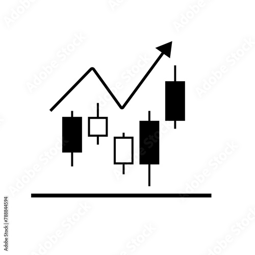 株価のチャートのアイコン