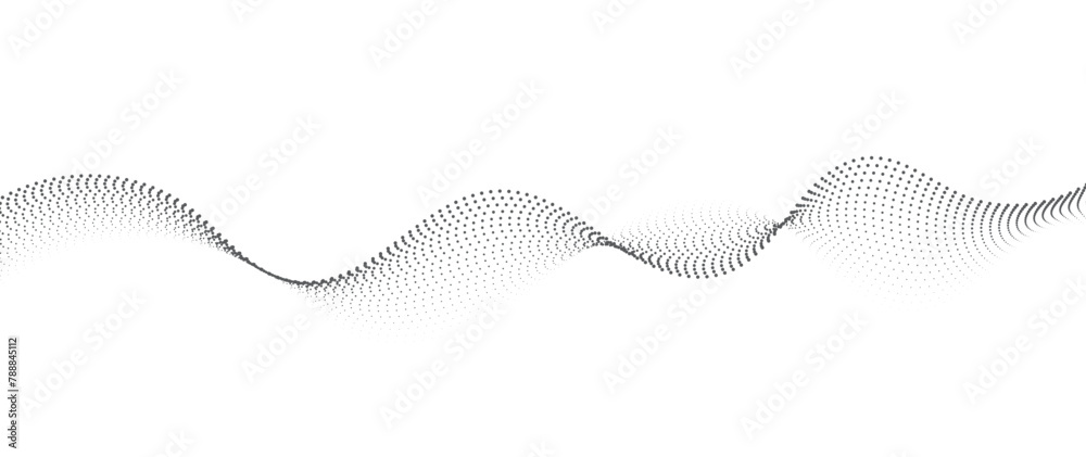 Flowing Dot Wave halftone gradient pattern on transparent background Flowing Dot Wave halftone gradient pattern on transparent background