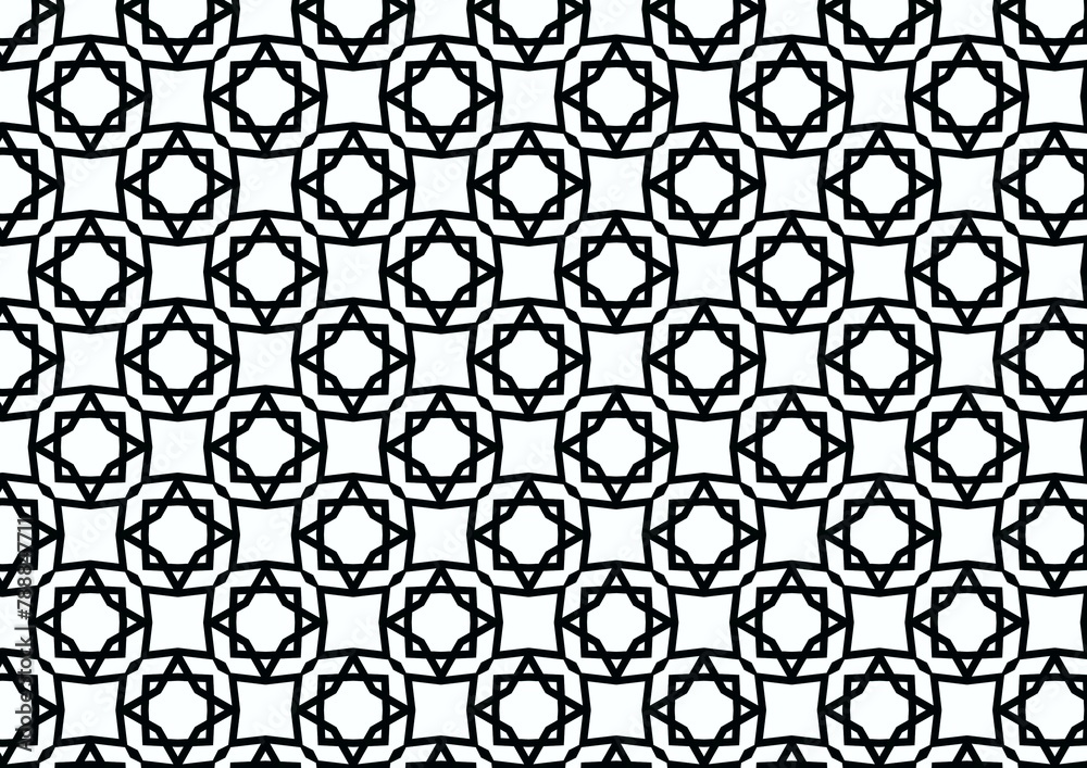 Naklejka premium black and white seamless background