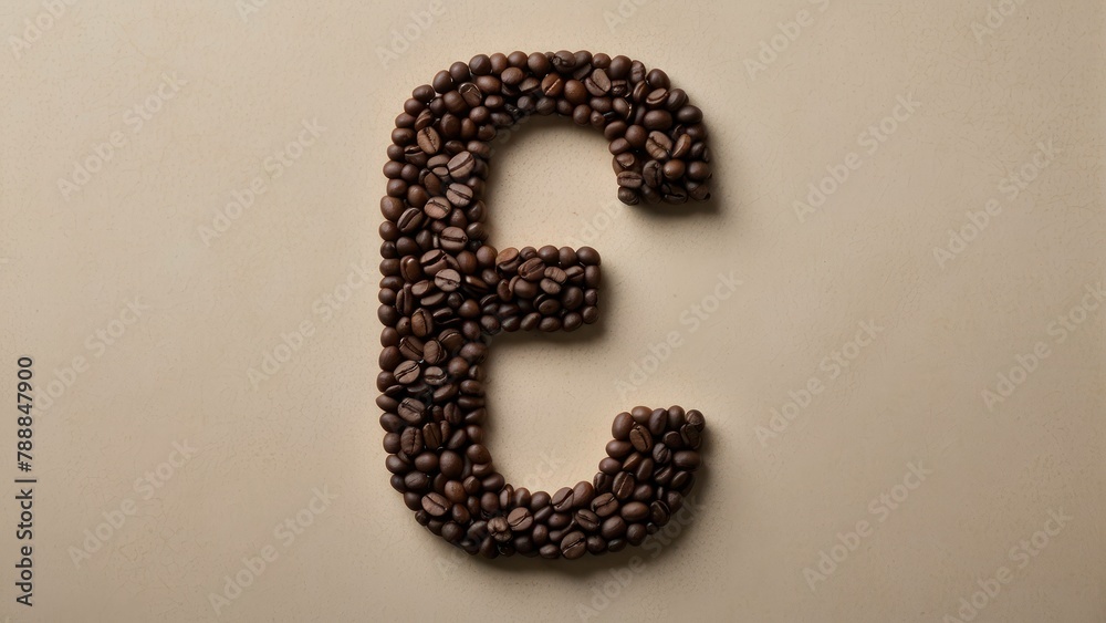 Creative coffee beans number two design Creative coffee beans number two design