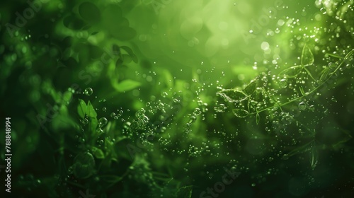 Organic green abstract background inspired by nature, Ai Generated.