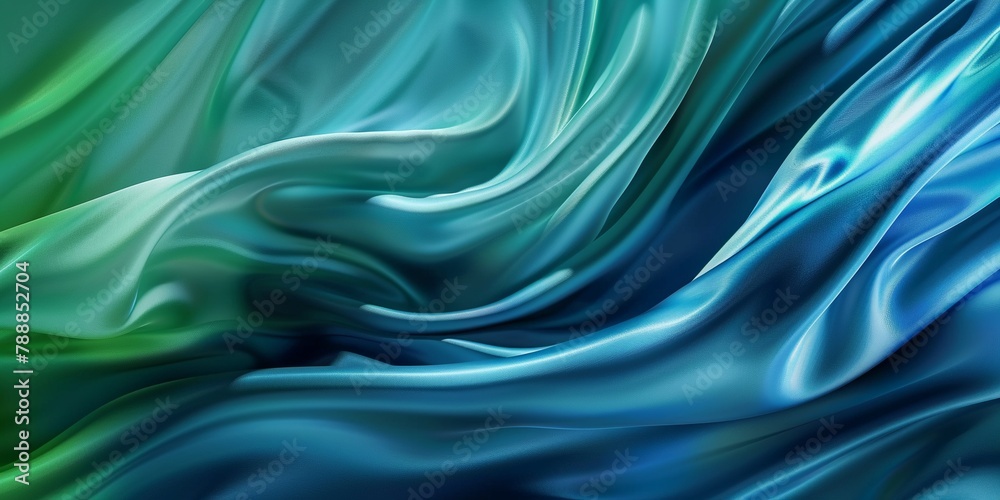 Silky vivid blue green colorful curve abstract background. Silky vivid blue green colorful curve abstract background.