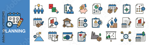 Planning Icon Set	