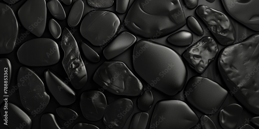 Texture Vector Design, Black Pebbles, luxury, Dark Background Texture Vector Design, Black Pebbles, luxury, Dark Background