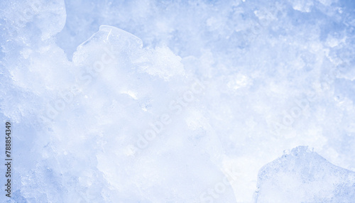 Cool background texture of slightly melted ice