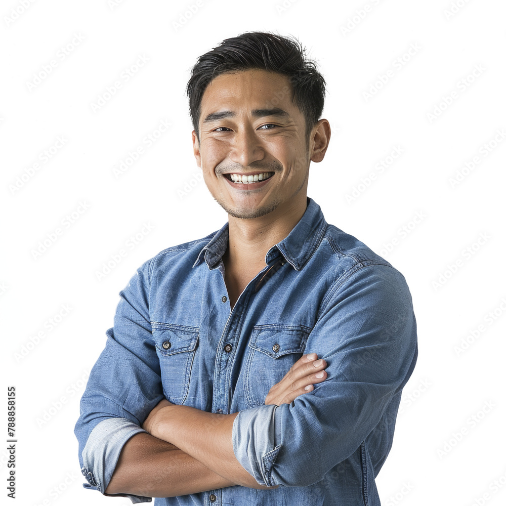 A Handsome And Smiling Asian Manisolated on transparent background A Handsome And Smiling Asian Manisolated on transparent background