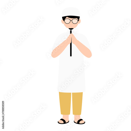 Muslim man illustration