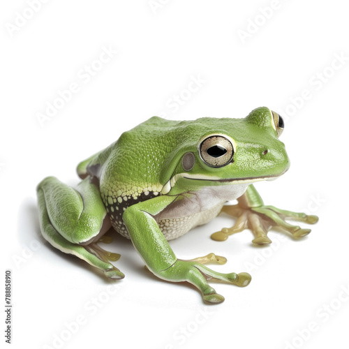 Green Tree Frogisolated on transparent background